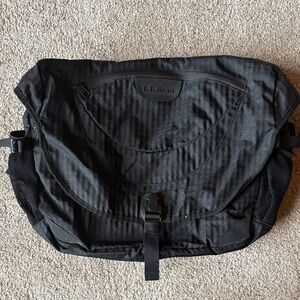 L.L. Bean Black Computer/ Messenger Bag